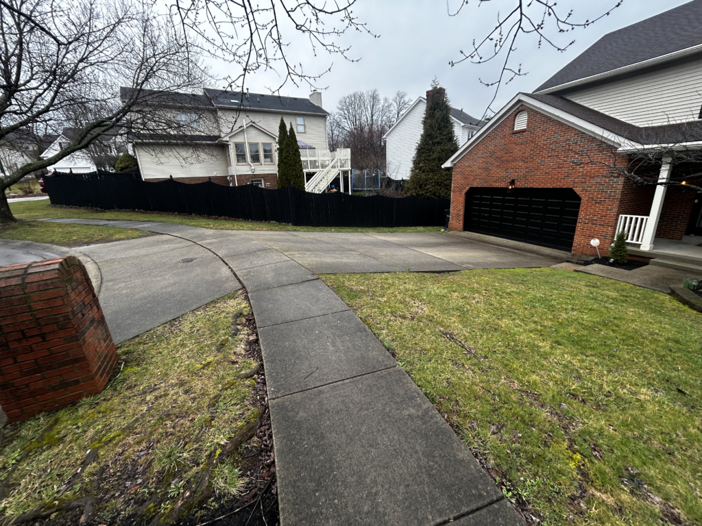 Sidewalk cleaning before