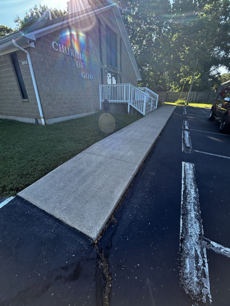 concrete before